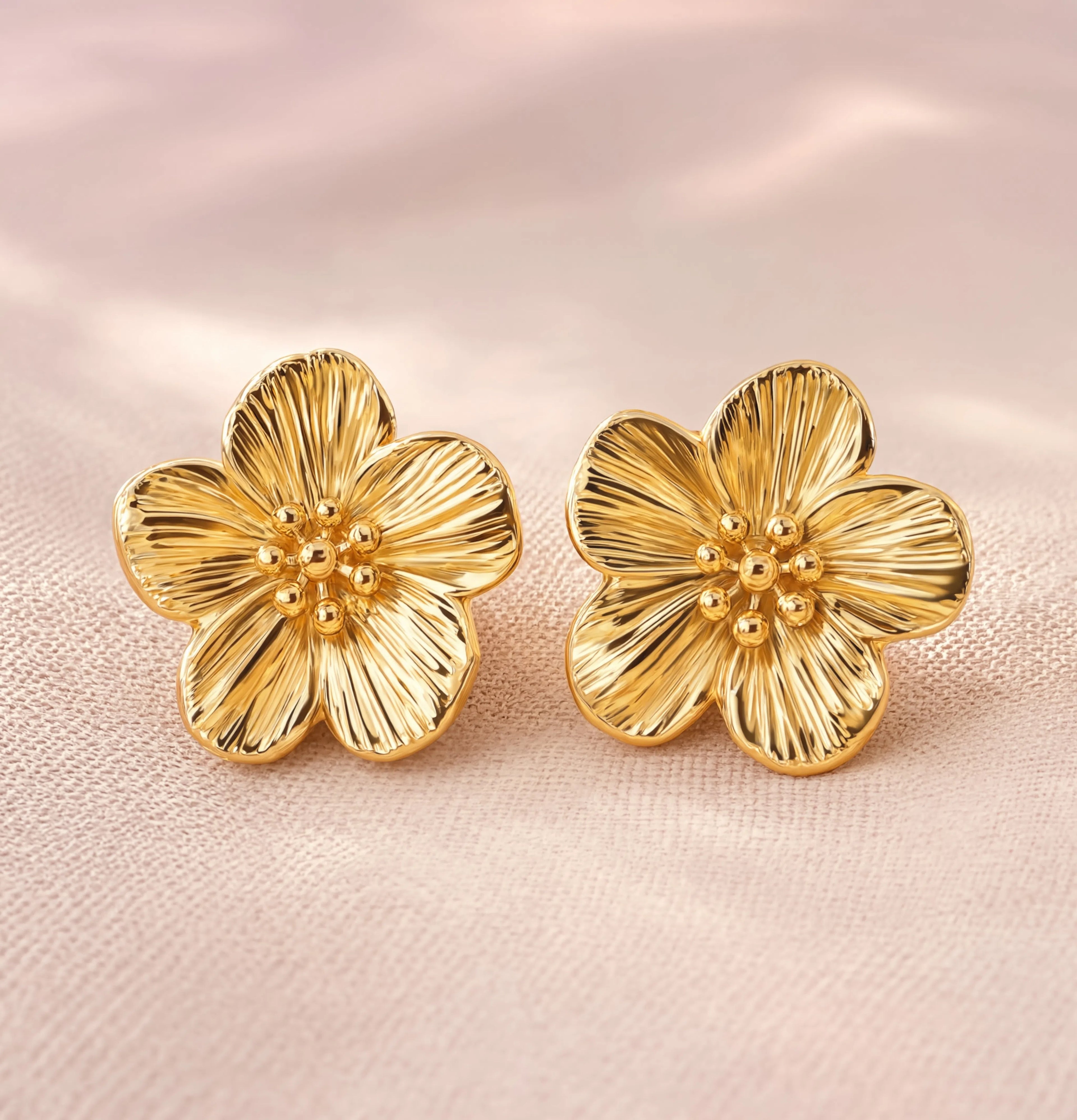 Golden Flora Studs