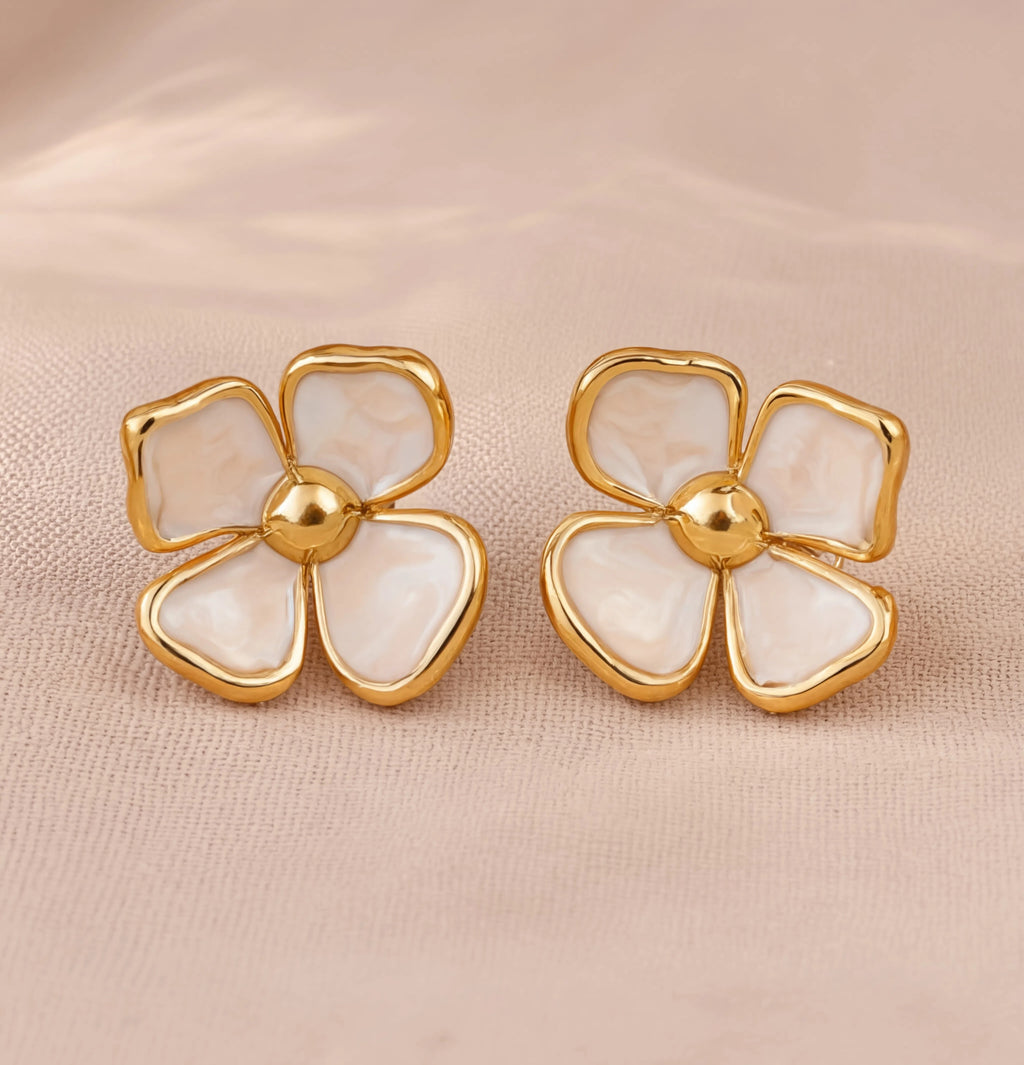 Alabaster Bloom Studs
