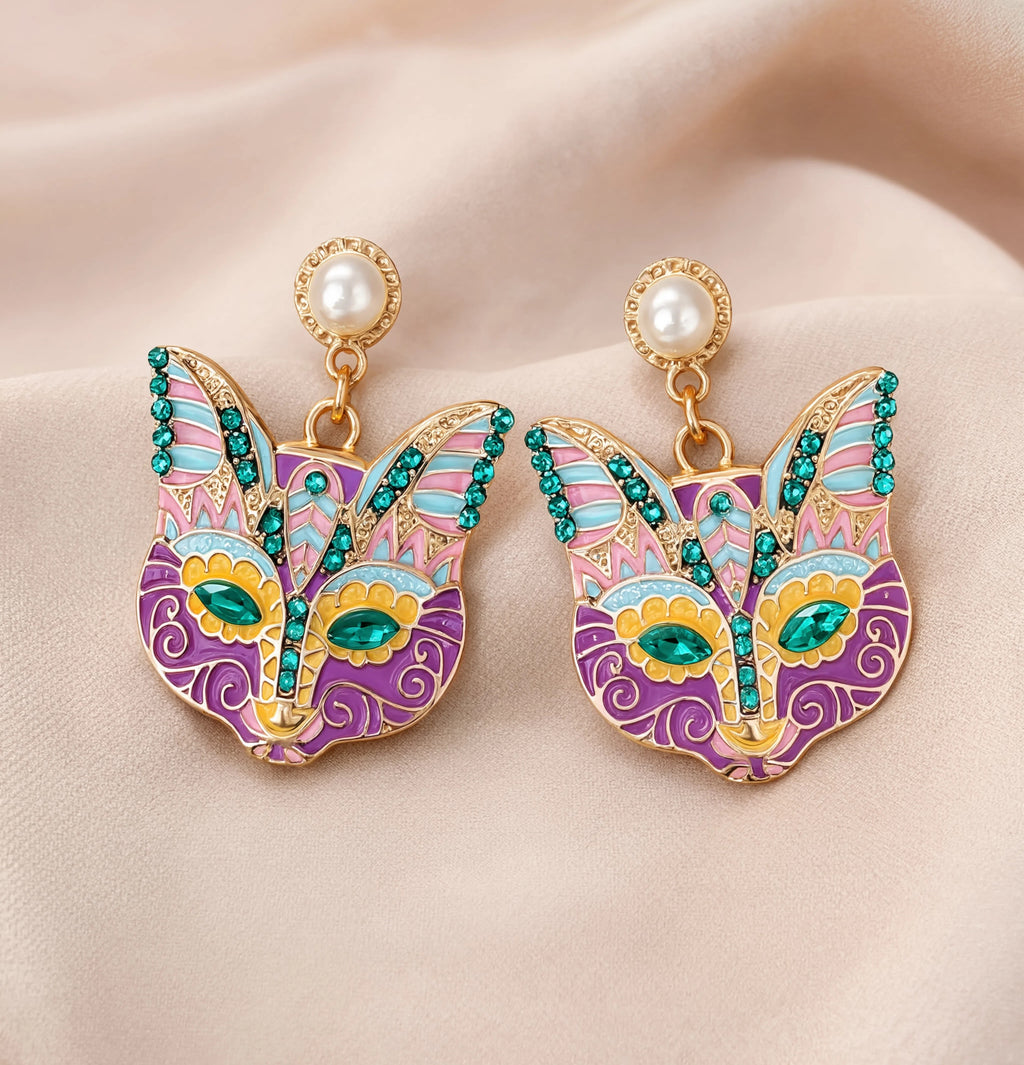Bastet Drop Earrings