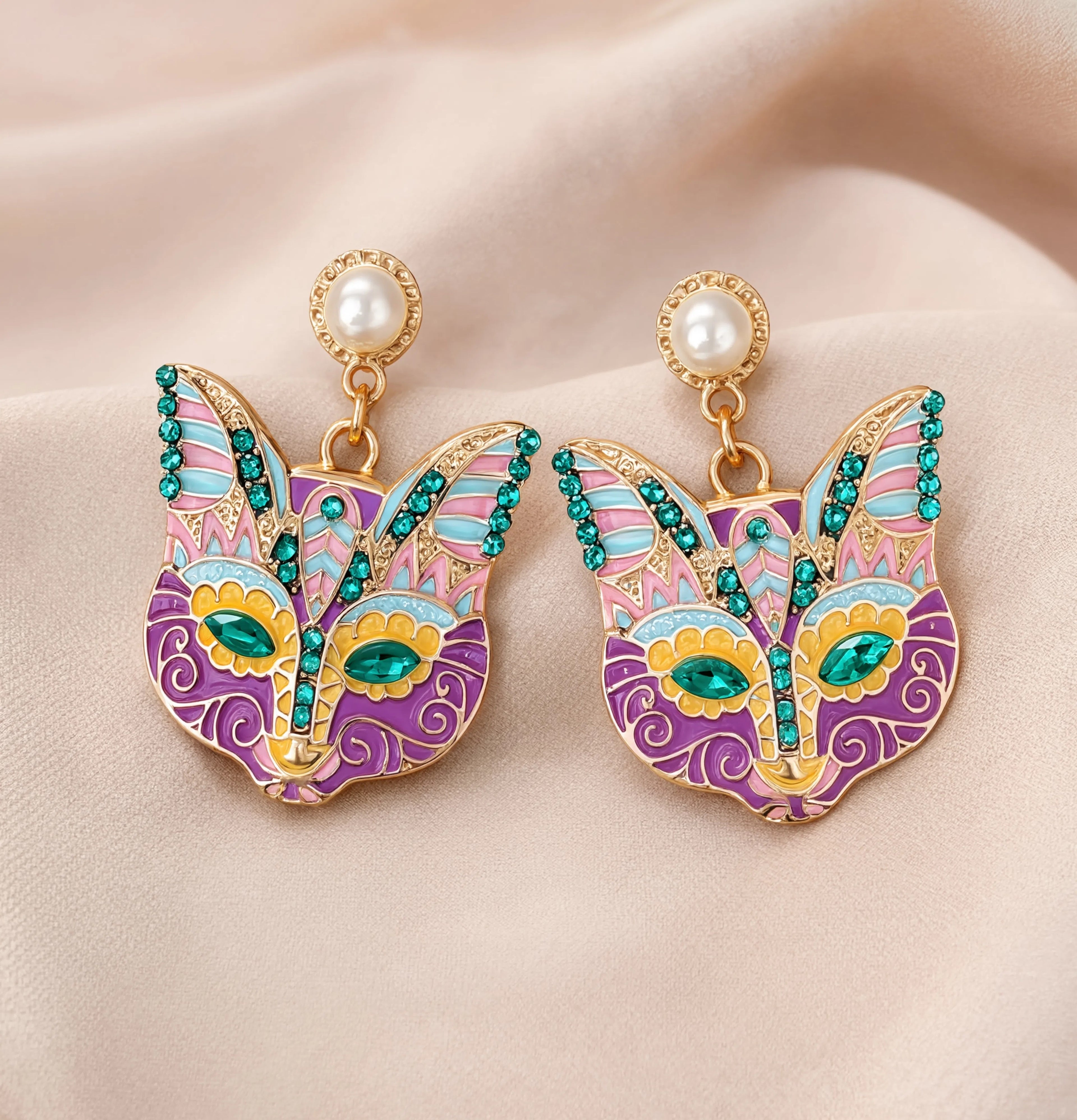Bastet Drop Earrings