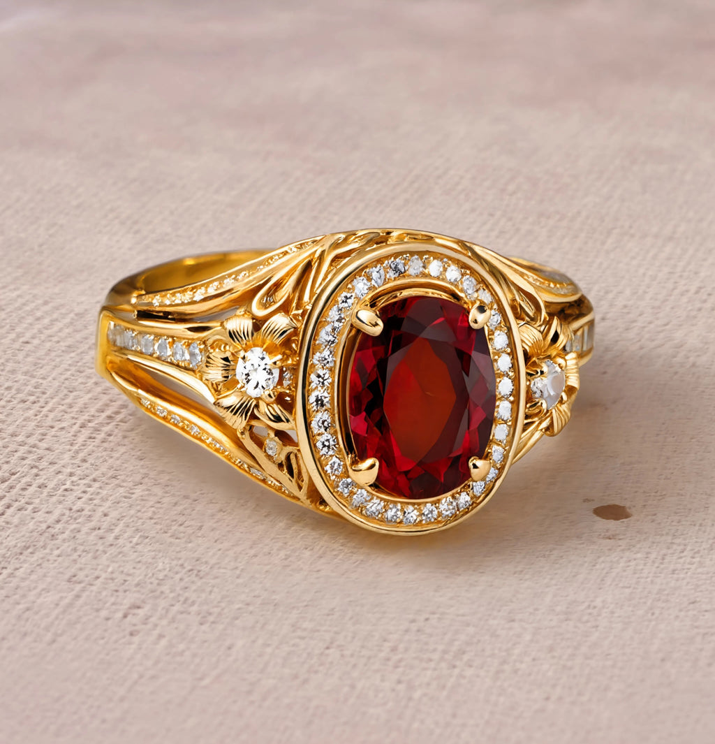 Royal Garnet Ring