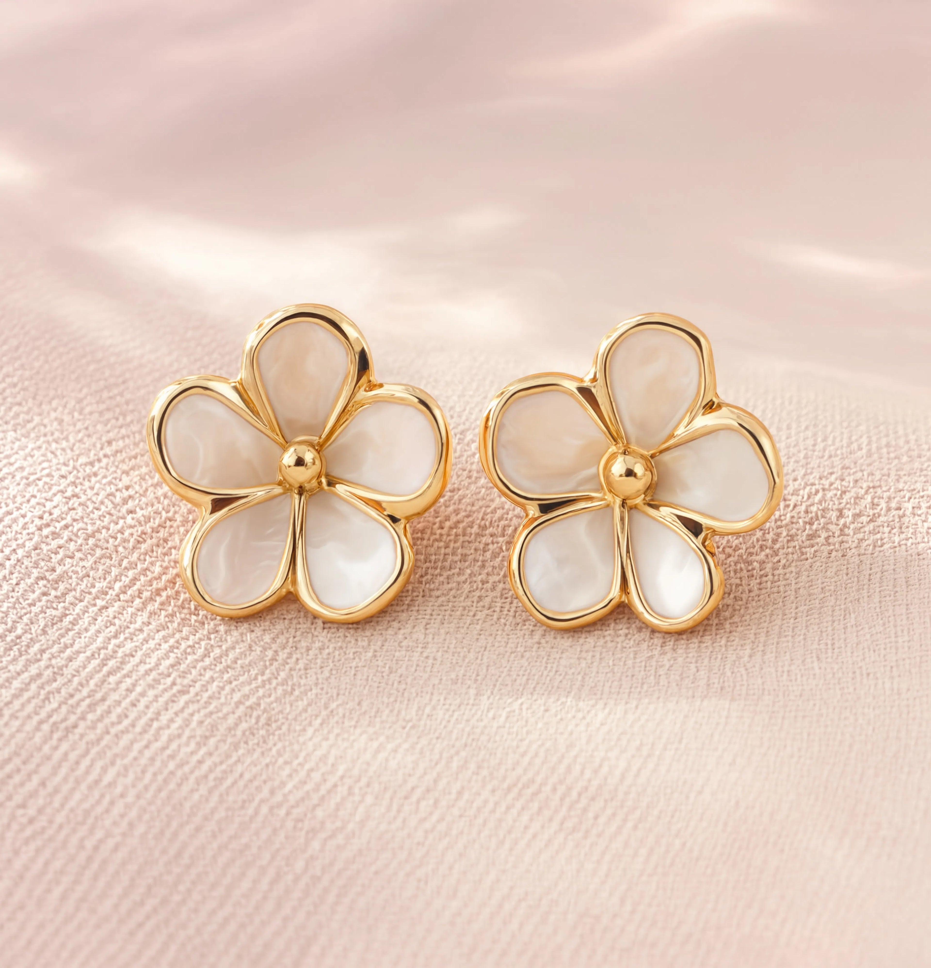 Alabaster Bloom Studs