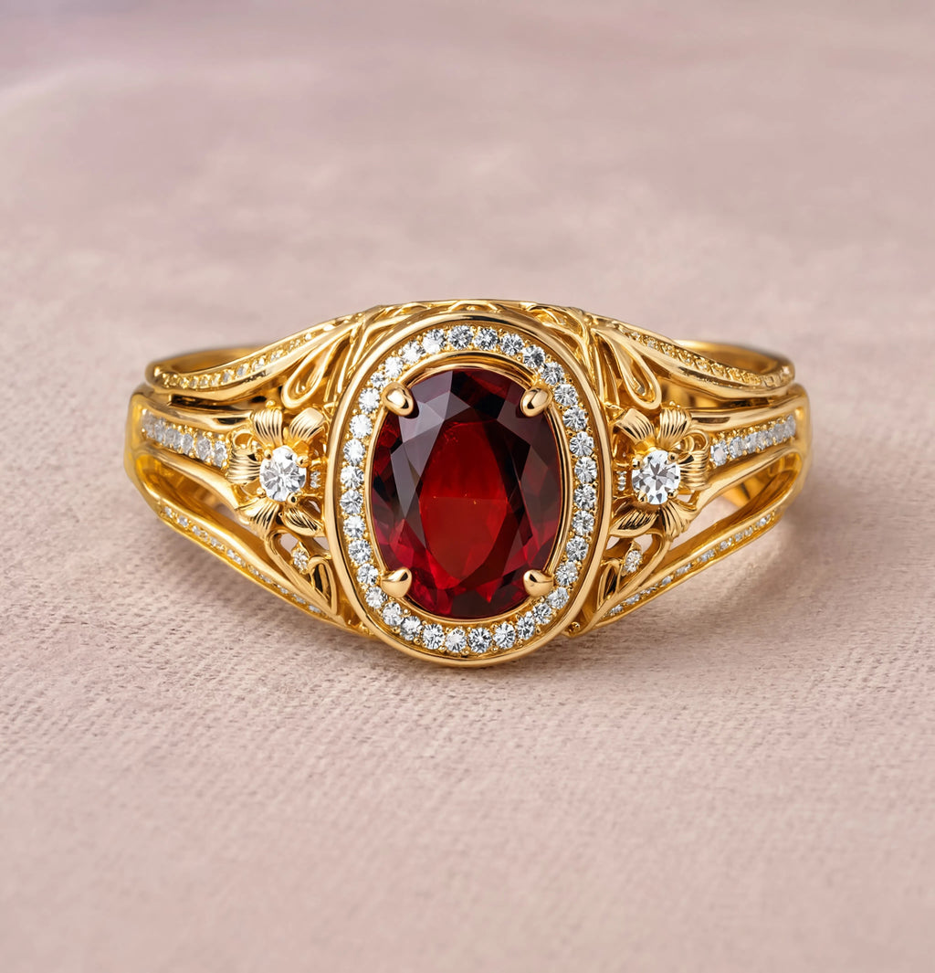Royal Garnet Ring