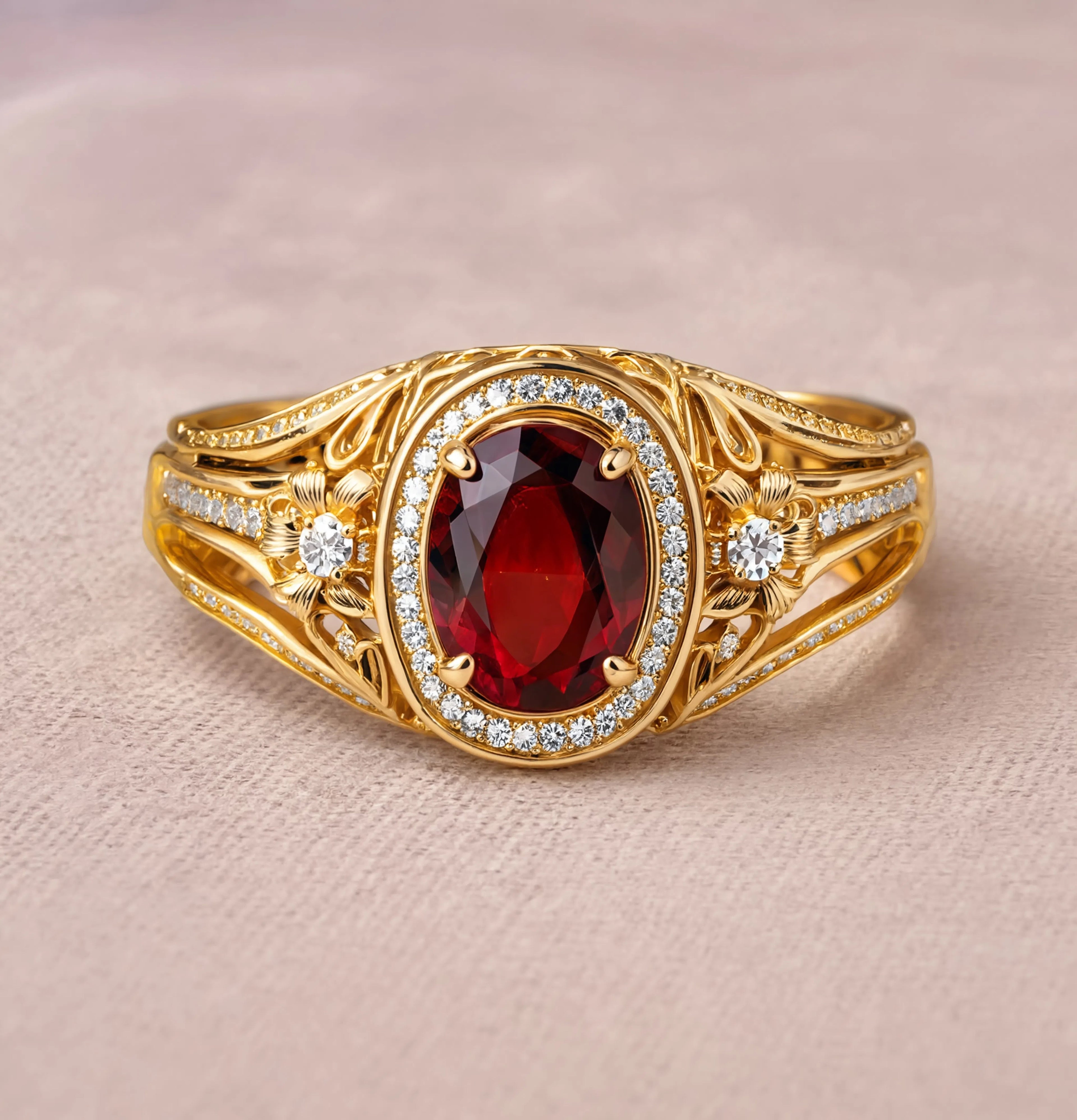 Royal Garnet Ring