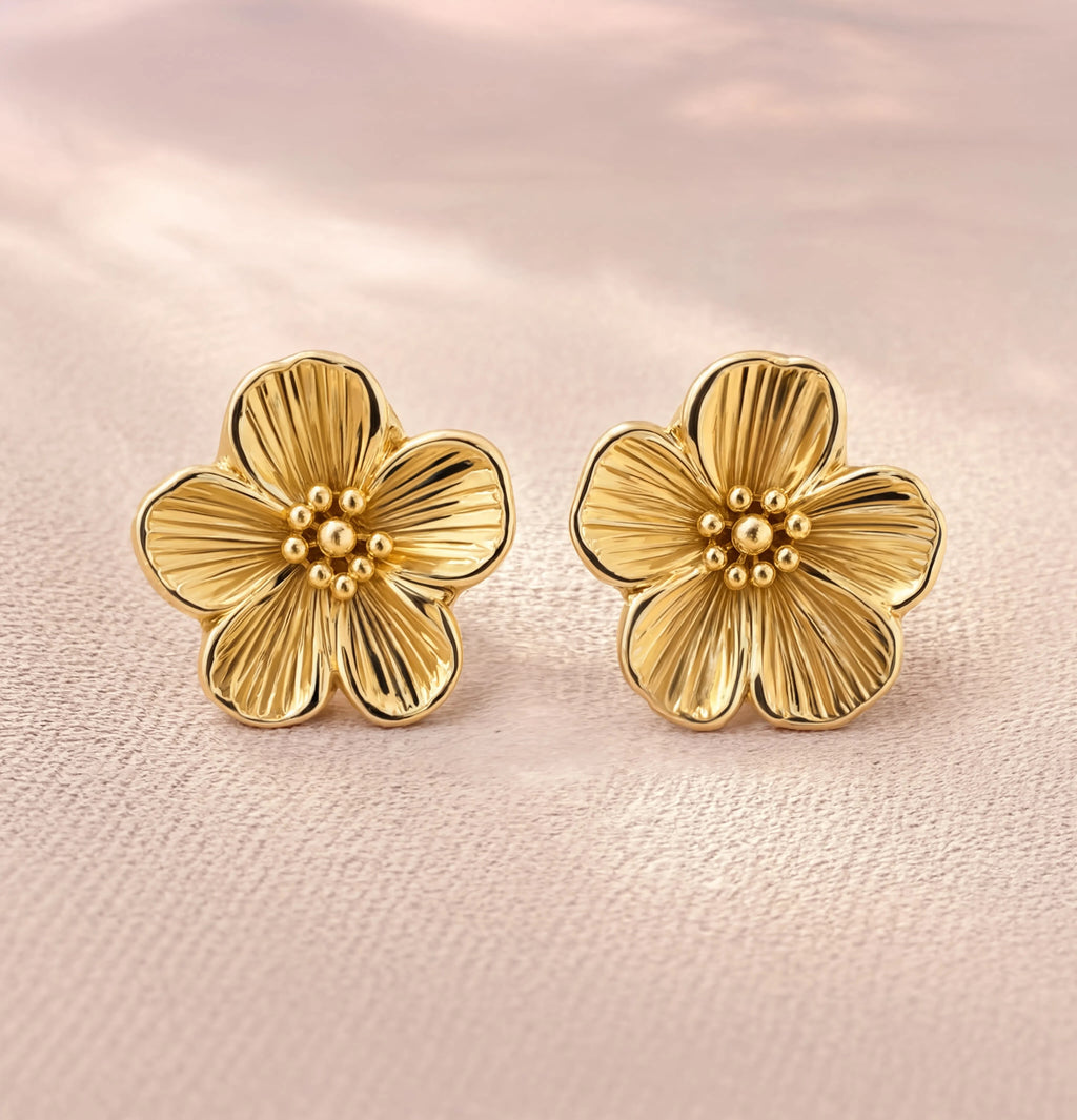 Golden Flora Studs