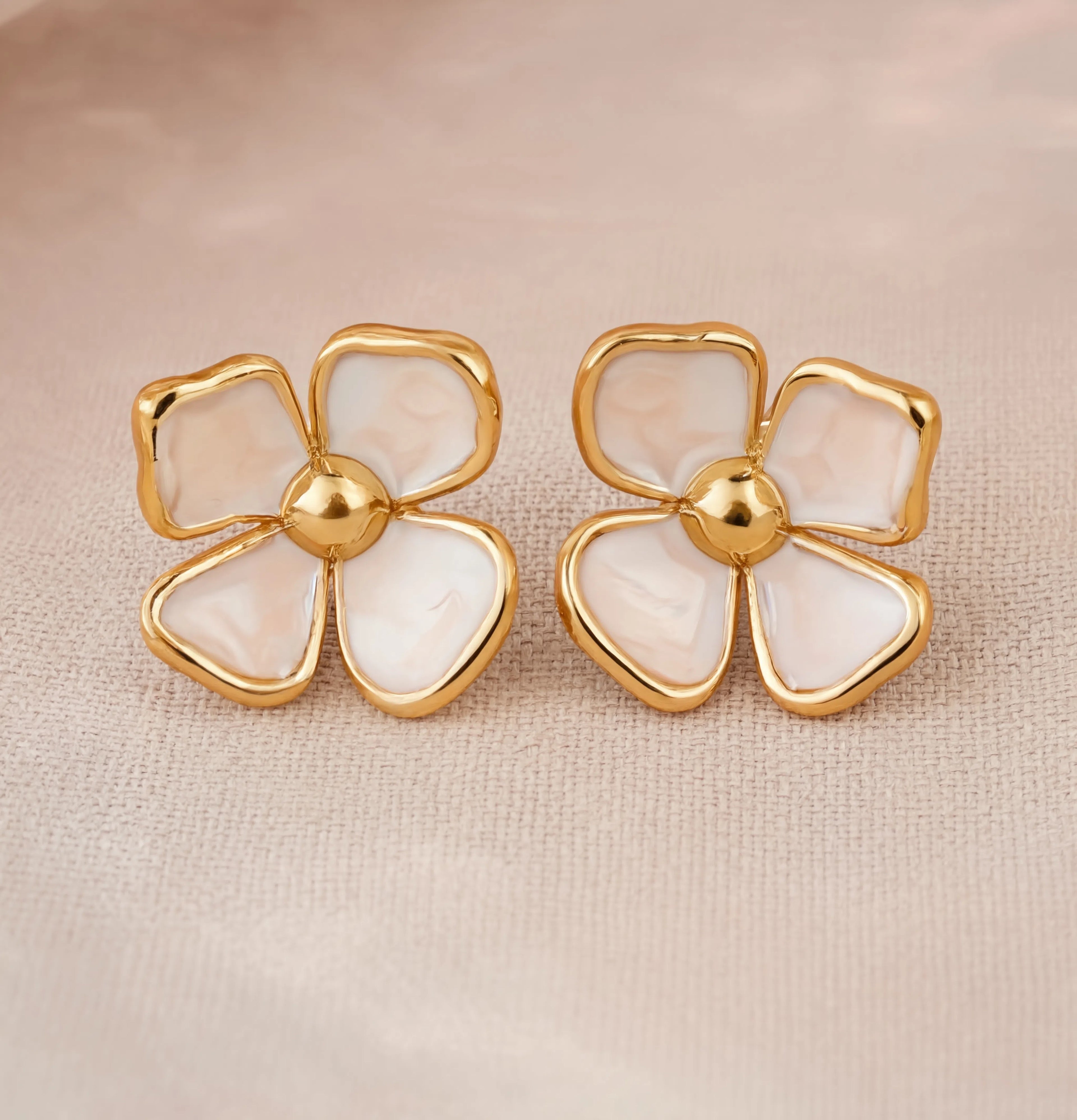 Alabaster Bloom Studs