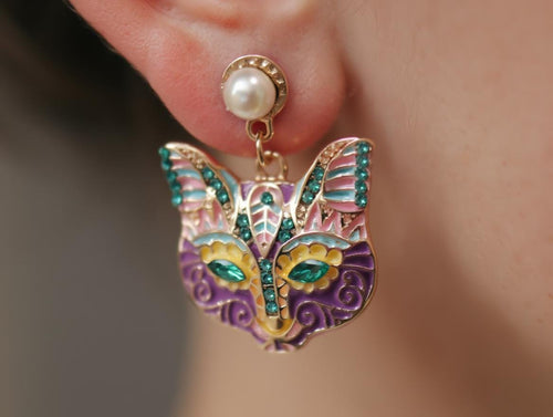 Bastet Drop Earrings