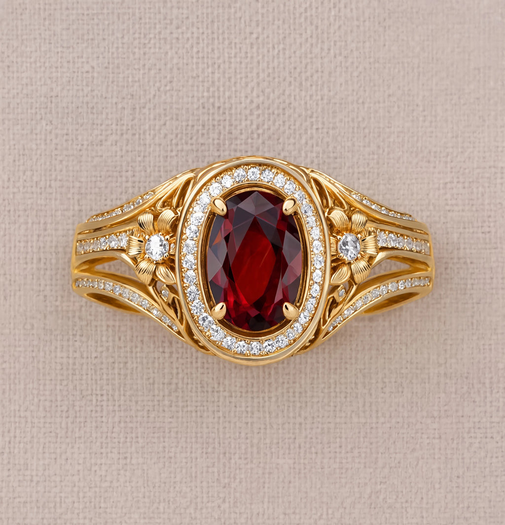 Royal Garnet Ring