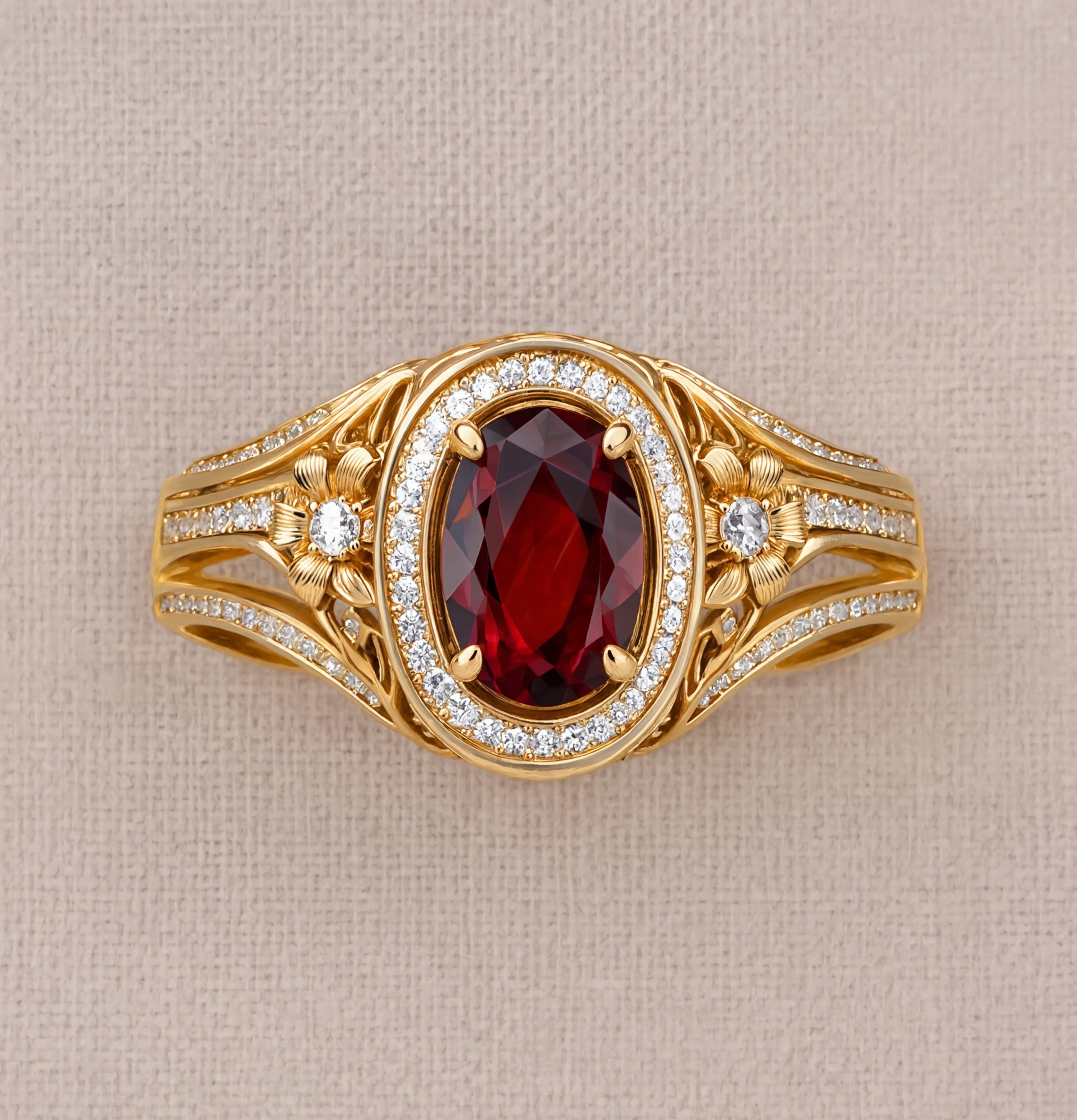Royal Garnet Ring