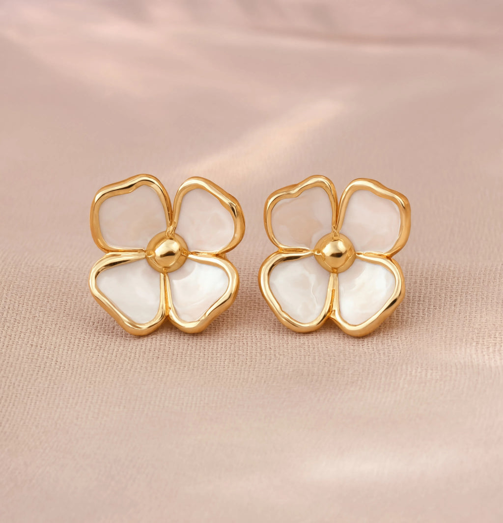 Alabaster Bloom Studs