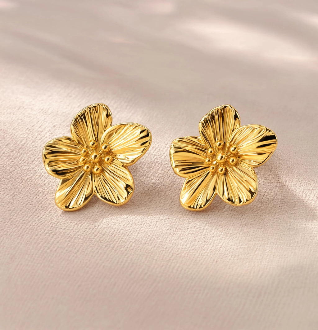 Golden Flora Studs