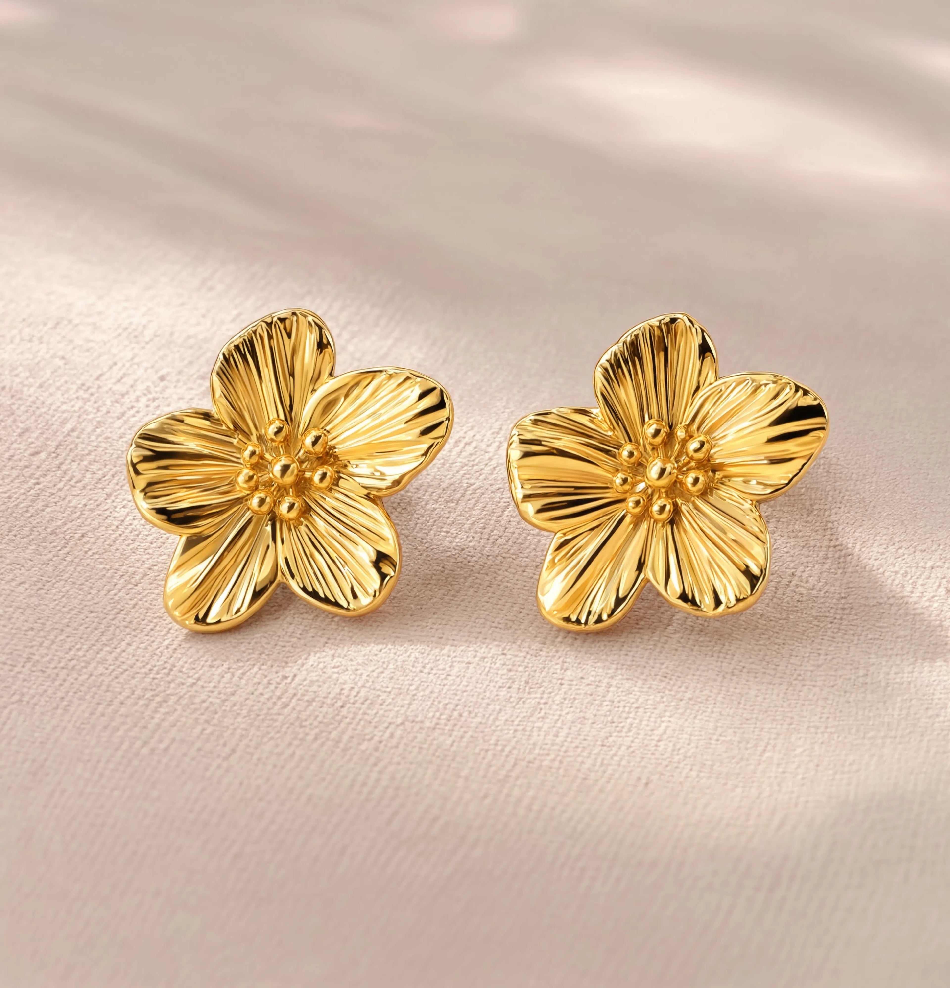Golden Flora Studs