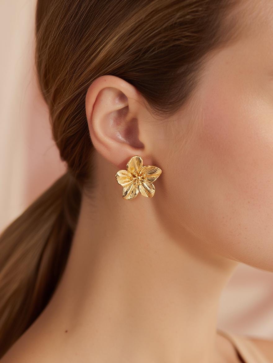 Golden Flora Studs