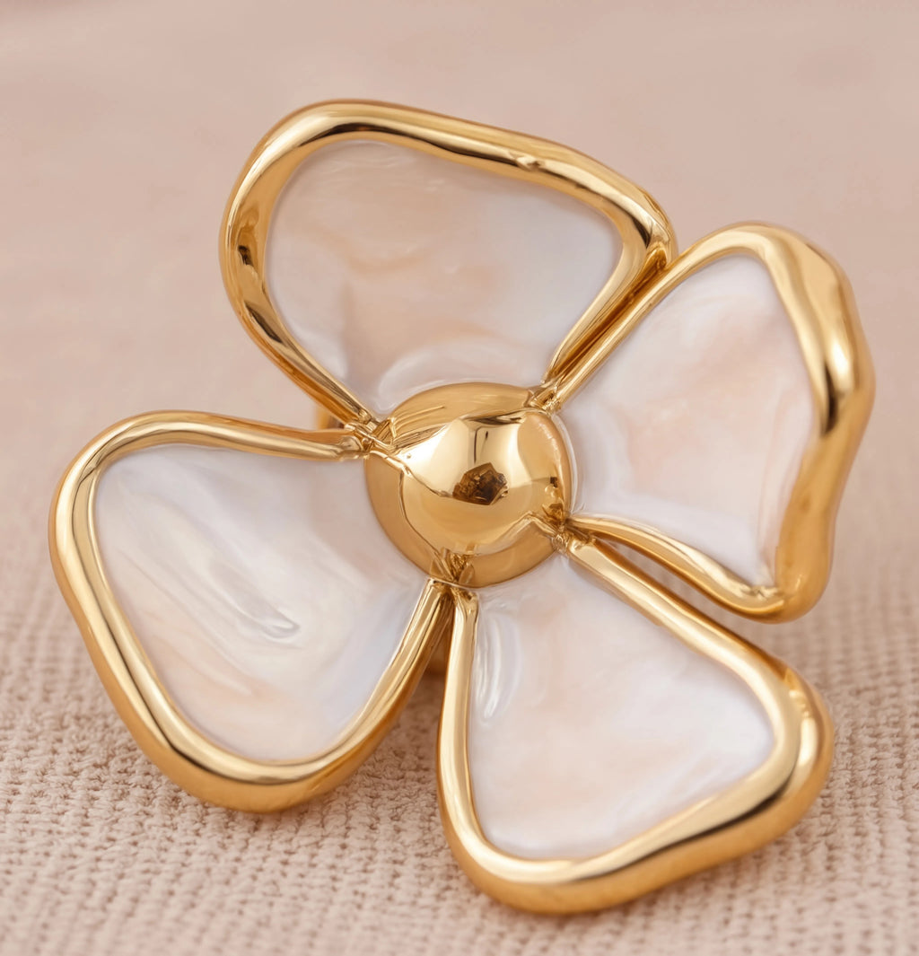 Alabaster Bloom Studs