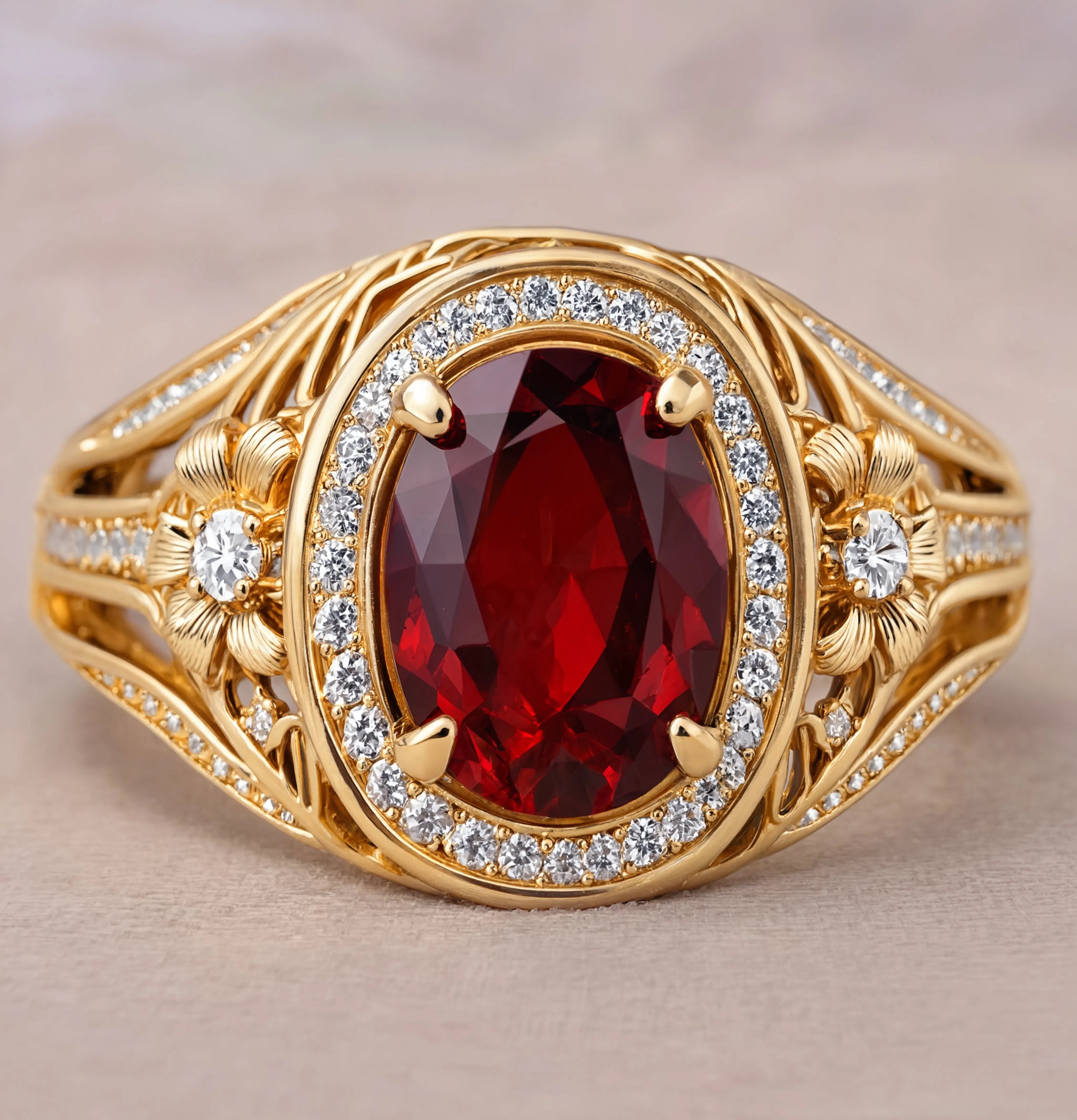 Royal Garnet Ring