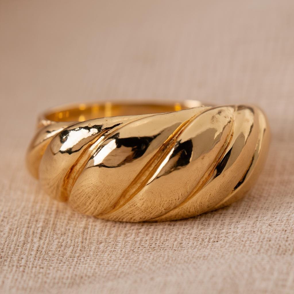 Croissant Dome Ring