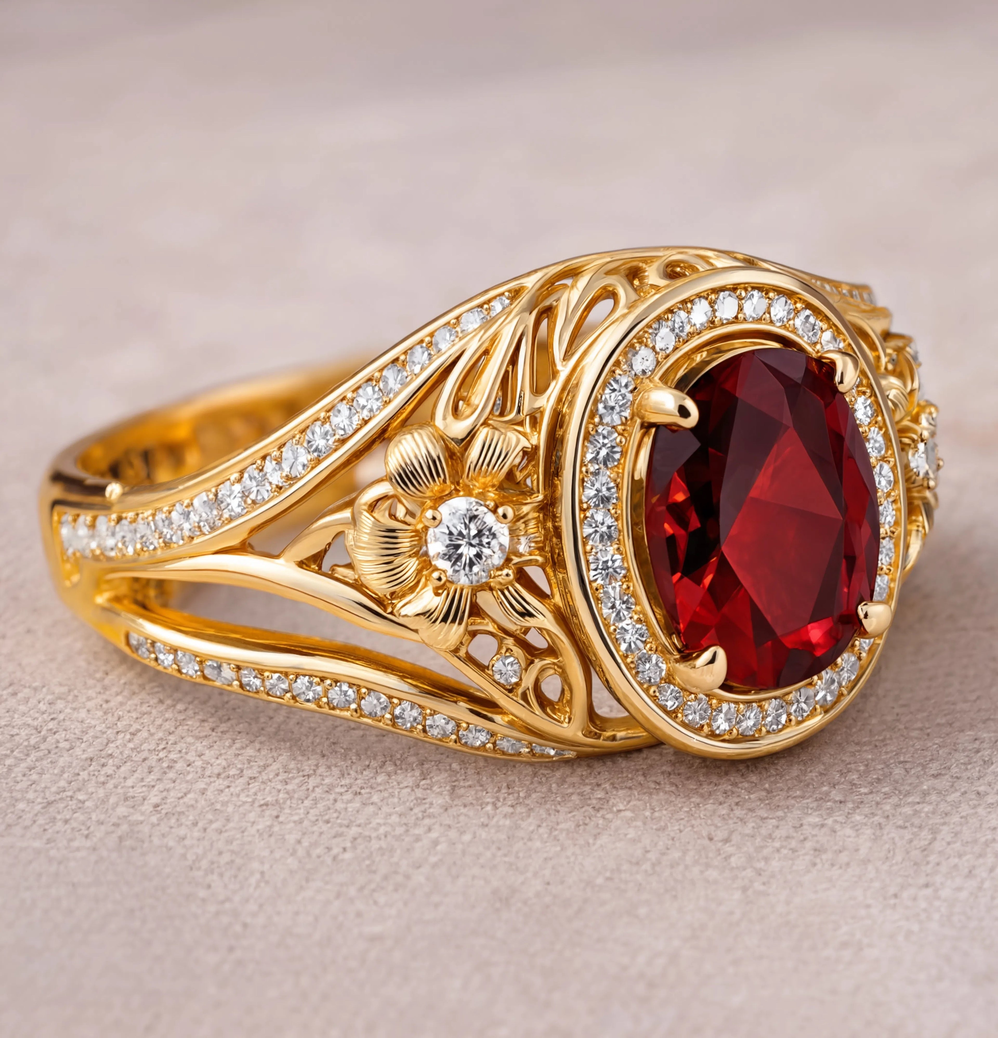 Royal Garnet Ring