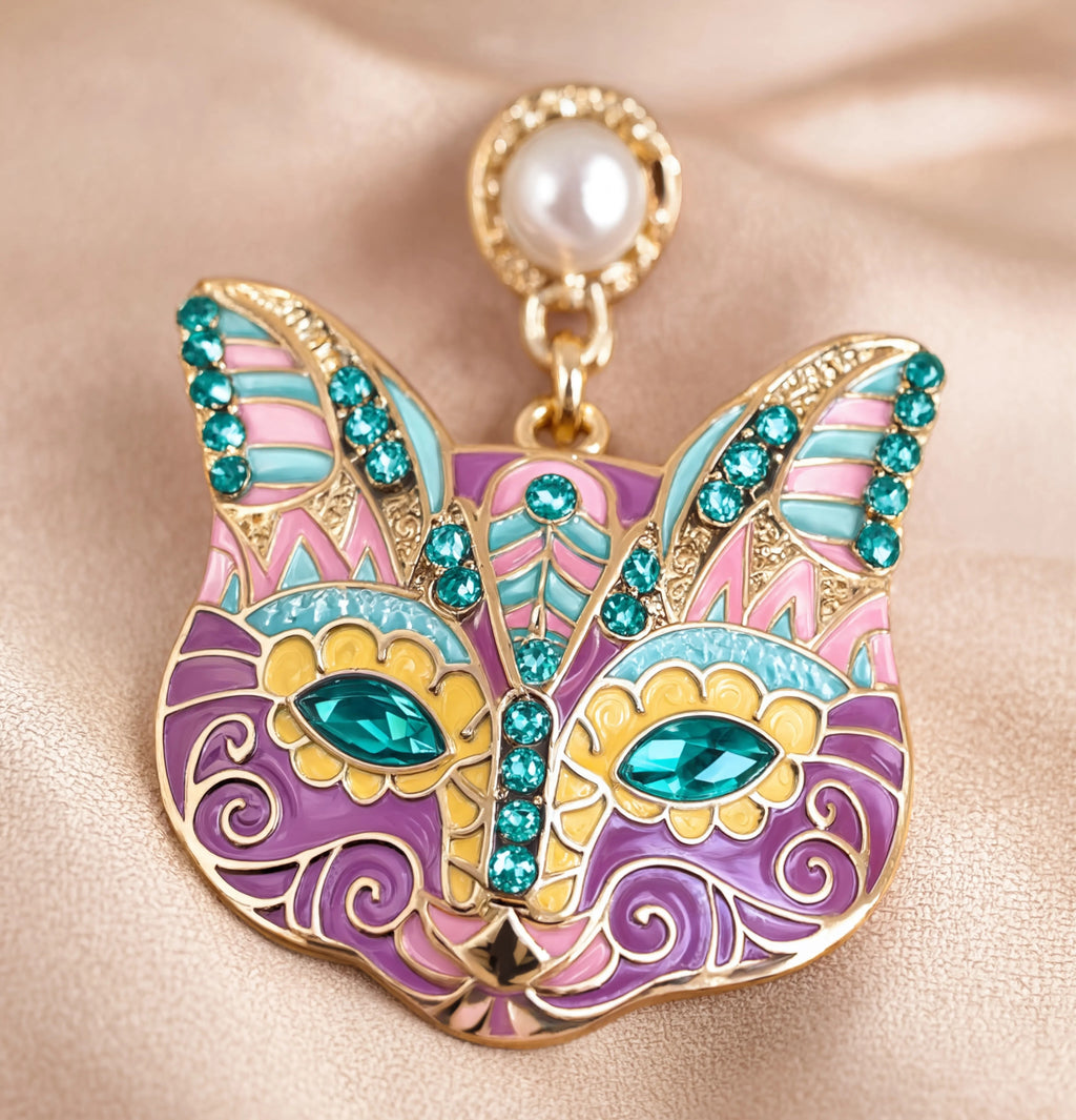 Bastet Drop Earrings
