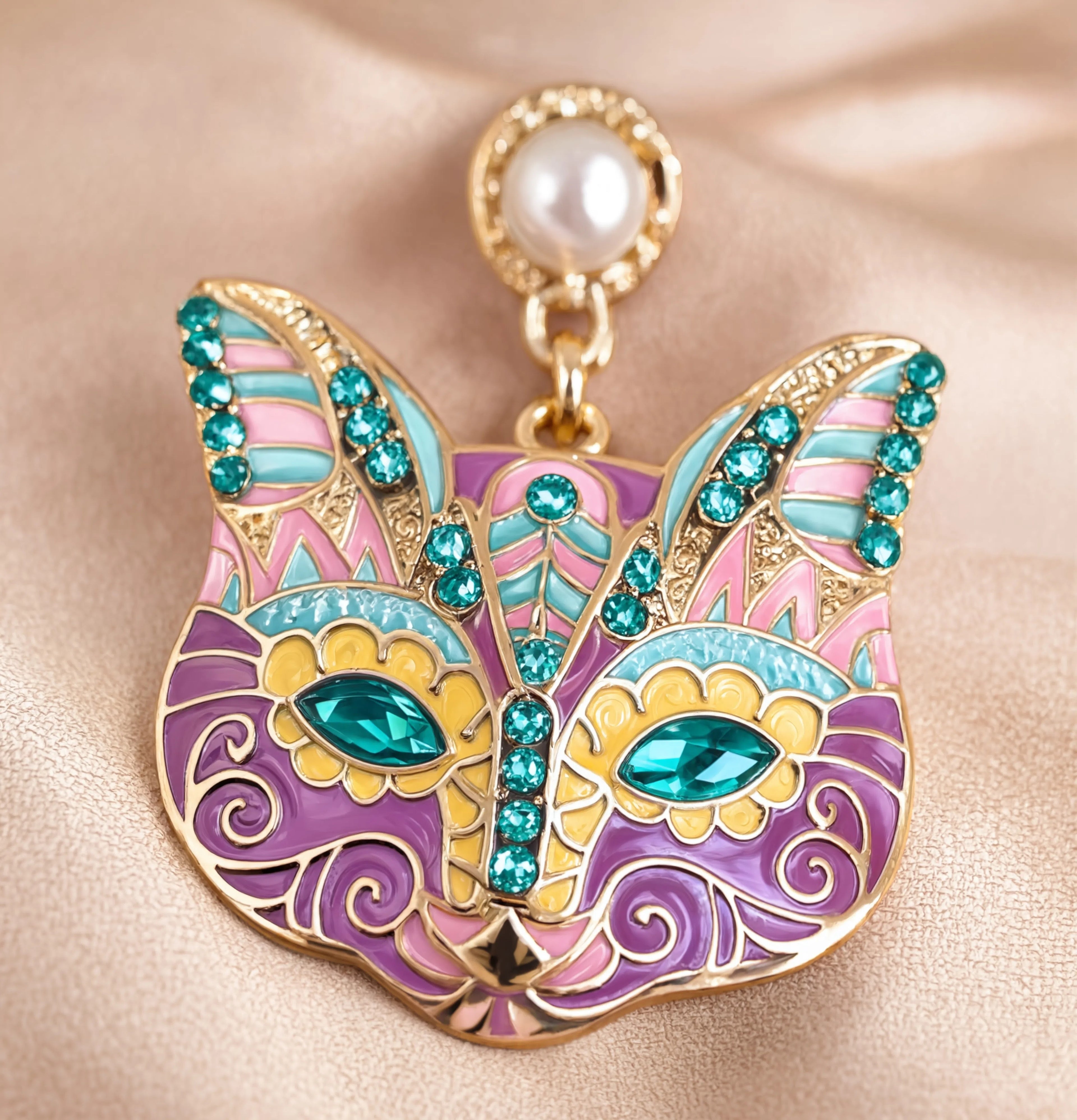 Bastet Drop Earrings