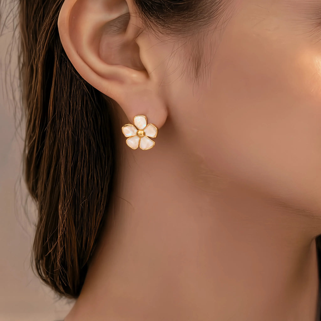 Alabaster Bloom Studs