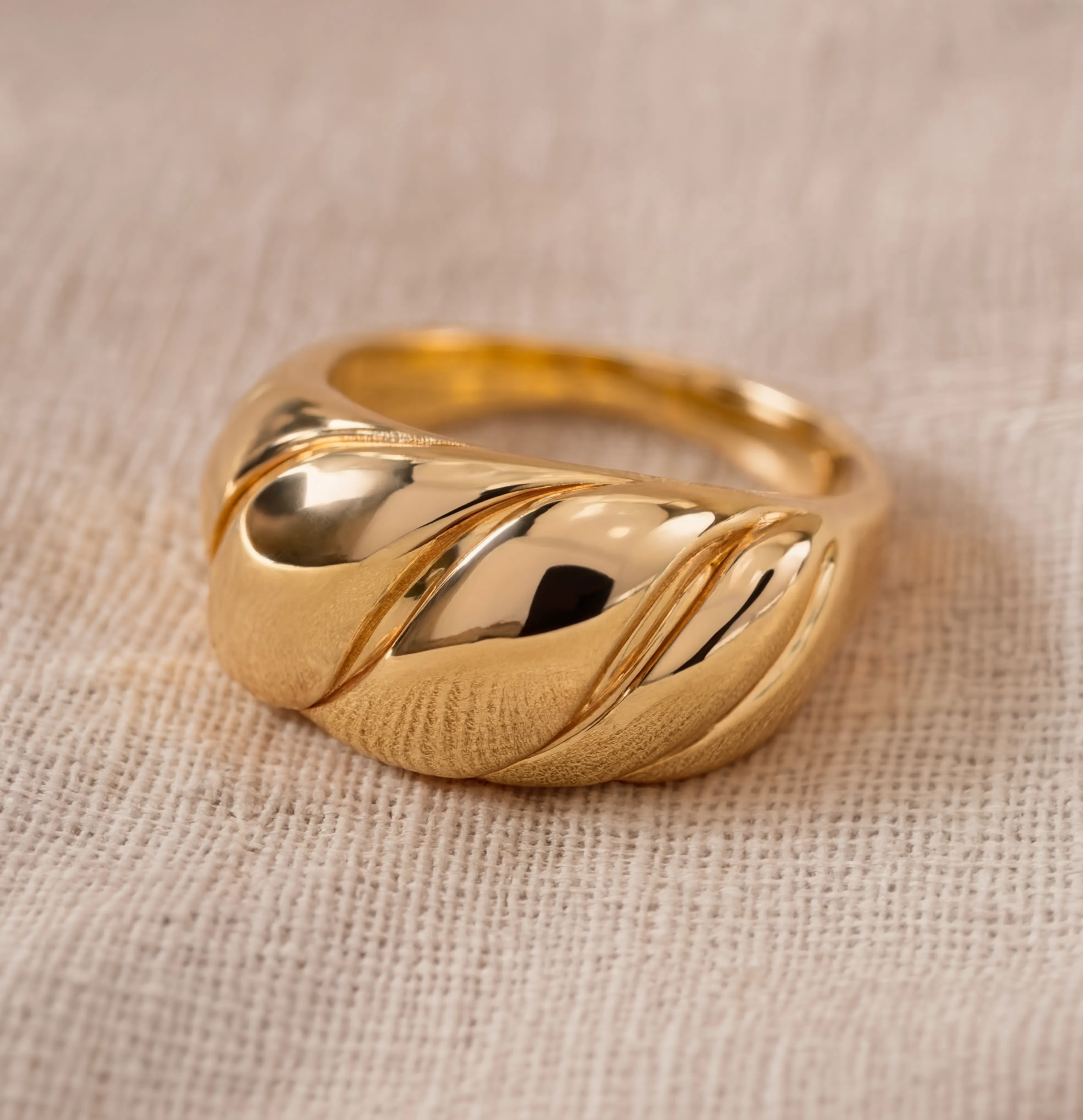 Croissant Dome Ring