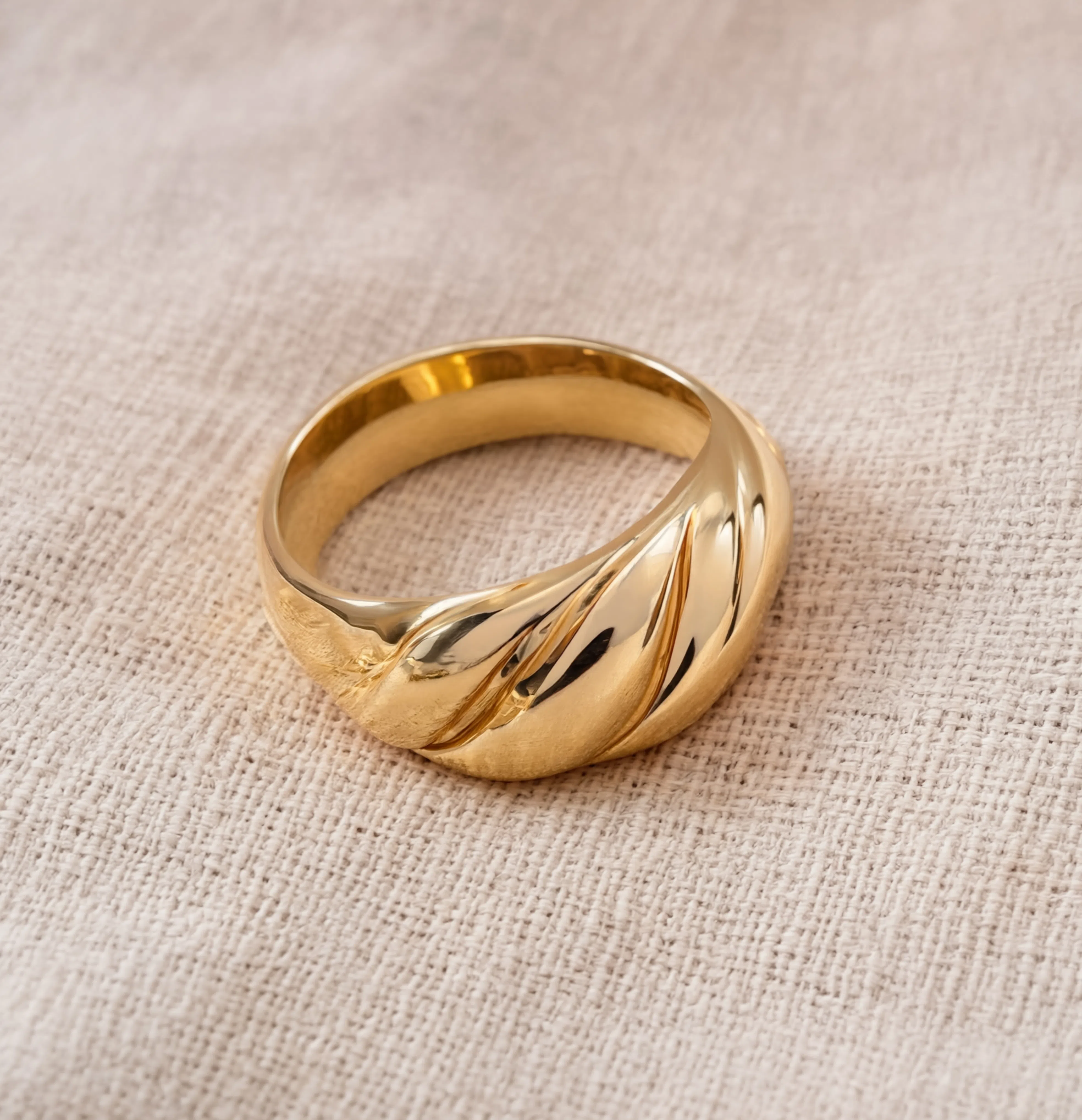 Croissant Dome Ring