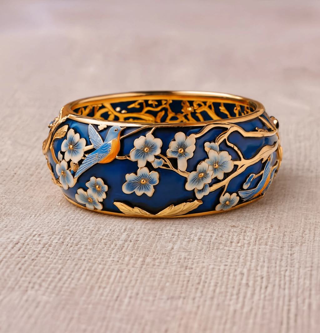 Enamel Bird Ring