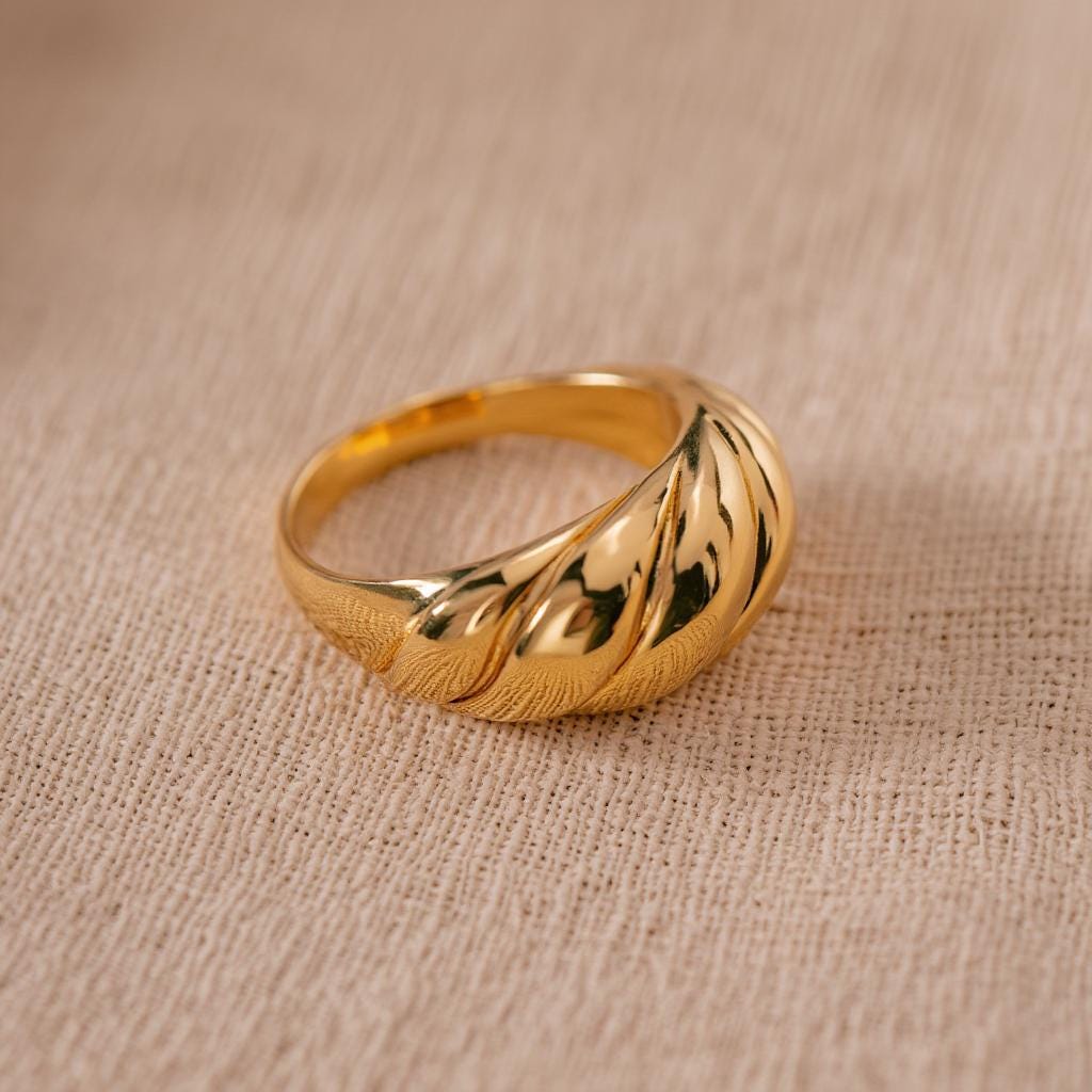 Croissant Dome Ring