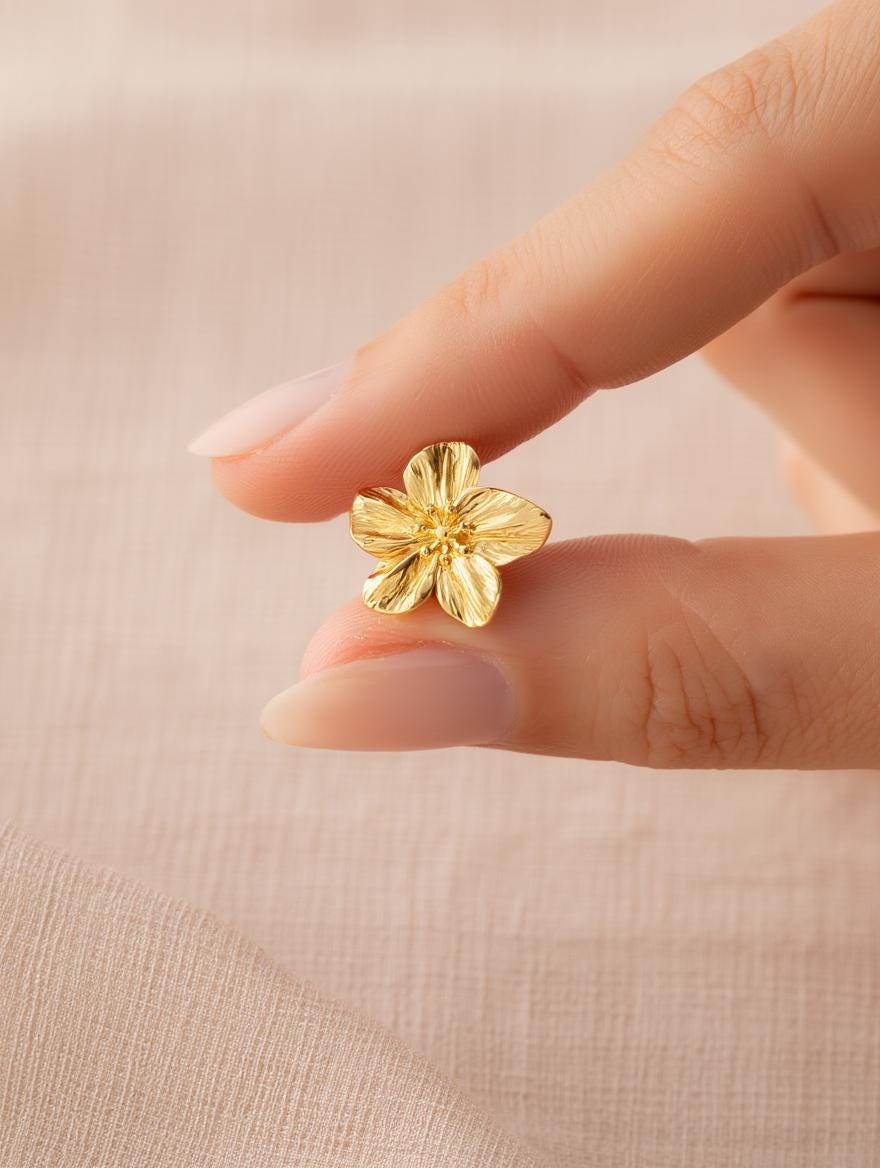 Golden Flora Studs